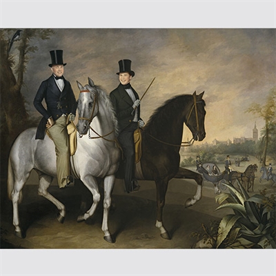 Personalized Masterpiece Count Carrasco Brothers on Horseback from Photos,by myDaVinci - myDaVinci